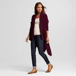 Merona burgundy cardigan